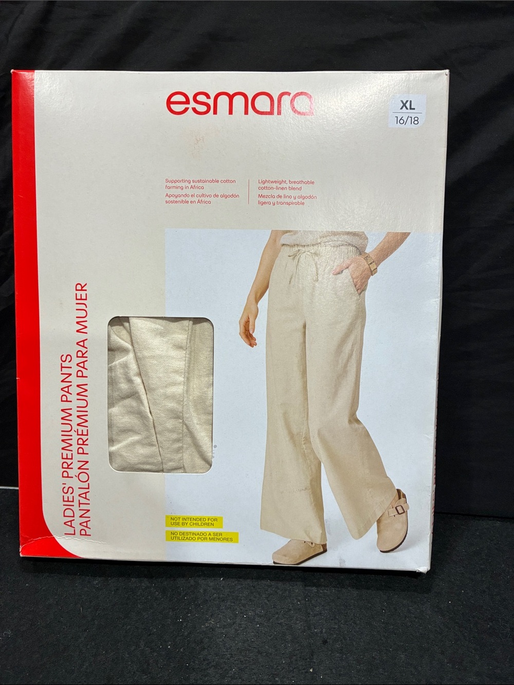 esmara Cream Wide-Leg Drawstring Lounge Pants